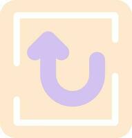 U Turn Vector Icon Design