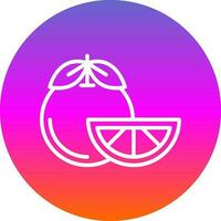 Tangerine Vector Icon Design