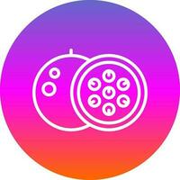 Passionfruit Vector Icon Design