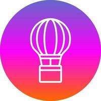 Hot Air Balloon  Vector Icon Design