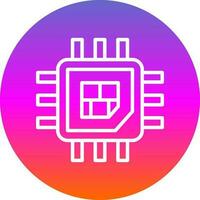 Processor  Vector Icon Design