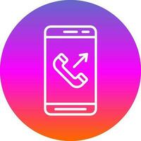 Outgoing Call  Vector Icon Design
