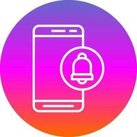 Mobile Alert  Vector Icon Design