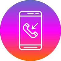 Incoming Call  Vector Icon Design