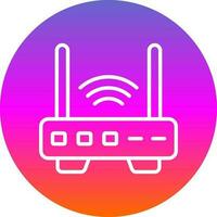 Router  Vector Icon Design