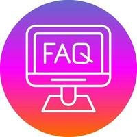 Faq  Vector Icon Design