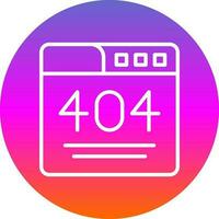 404 Error  Vector Icon Design