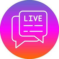 Live Chat  Vector Icon Design