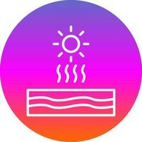 diseño de icono de vector de sol