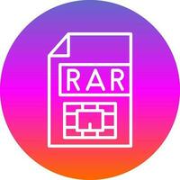 Rar  Vector Icon Design