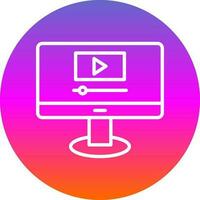 vídeo transmisión vector icono diseño