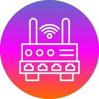 Wifi Router  Vector Icon Design