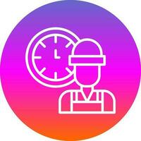 Working Hours  Vector Icon Design