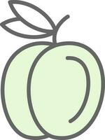 Peach Vector Icon Design