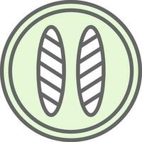 Baguette Vector Icon Design