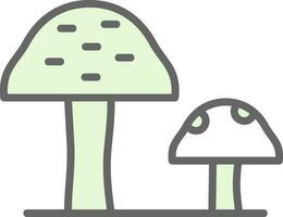 Mushrooms Vector Icon Design