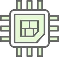 Processor  Vector Icon Design