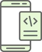 Mobile Coding  Vector Icon Design