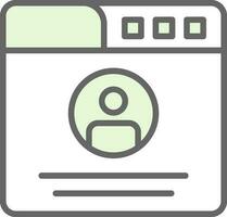 Profile  Vector Icon Design