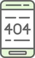 404 Error  Vector Icon Design