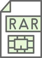 Rar  Vector Icon Design