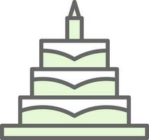 Birthday Cake  Vector Icon Design