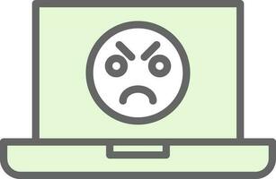 Angry Face  Vector Icon Design