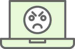 Angry Face  Vector Icon Design