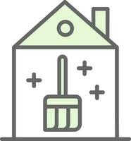 House Cleaning Vector Icon Design