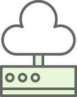 Cloud storage Vector Icon Design