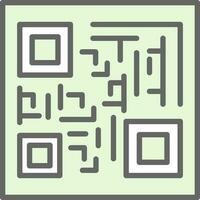 diseño de icono de vector de código qr