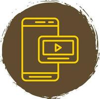 Mobile Video  Vector Icon Design