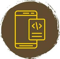 Mobile Coding  Vector Icon Design