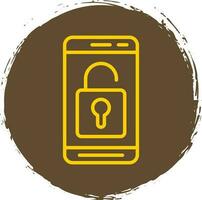 Mobile Unlock  Vector Icon Design