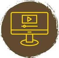 vídeo transmisión vector icono diseño