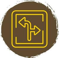 Turn Direction Vector Icon Design