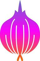 Red Onion Vector Icon Design
