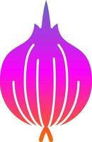 Red Onion Vector Icon Design