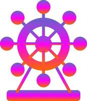 Ferris Wheel  Vector Icon Design