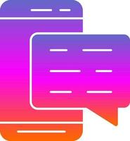 Mobile Chat  Vector Icon Design