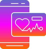 Heart Rate App  Vector Icon Design