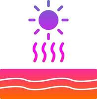 diseño de icono de vector de sol