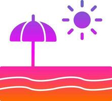 Beach  Vector Icon Design