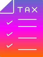 Tax Vector Icon Design