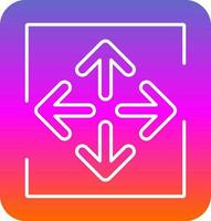 Expand Arrows Vector Icon Design