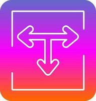 T Junction Vector Icon Design