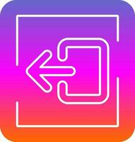 Logout Vector Icon Design