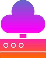 Cloud storage Vector Icon Design