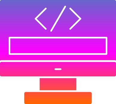 Coding Vector Icon Design