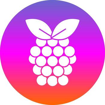 Raspberry Vector Icon Design